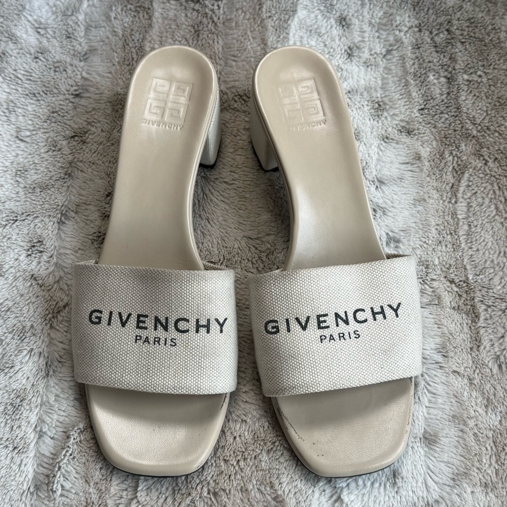 GIVENCHY 4g Slide Sandal In Beigeblack 41.5 - Picture 4 of 13